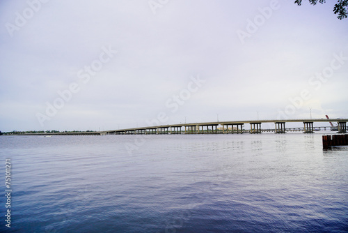 Bradenton  FL  USA - 03 02 2024  The landscape of Bradenton harbor and manatee river