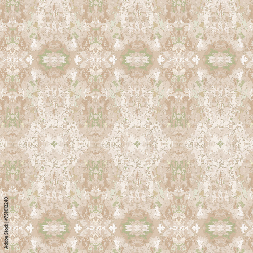 Beige traditional rug print. Abstract rustic seamless pattern.