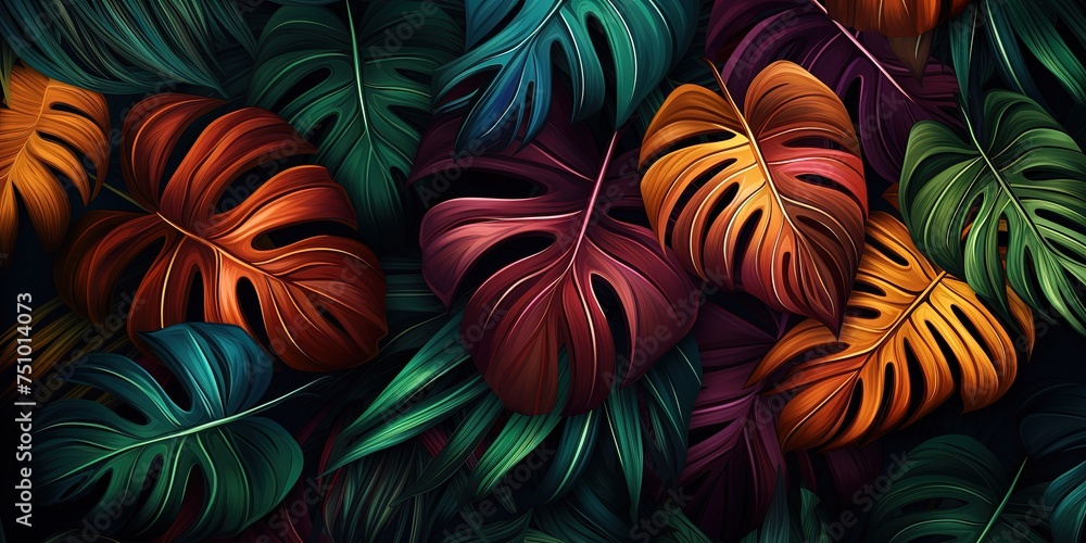 Tropical Leaves Background Tropical Leaves Background