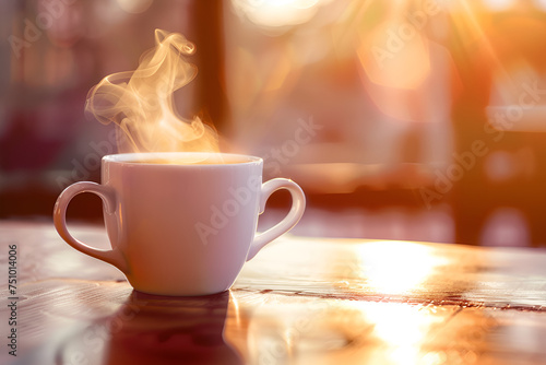 cup of coffee on table