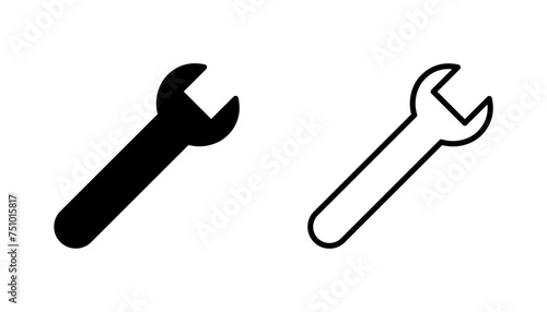Wrench icon set. repair icon vector. tools icon vector