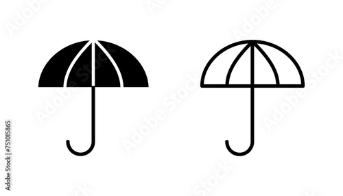Umbrella icon set. umbrella sign icon