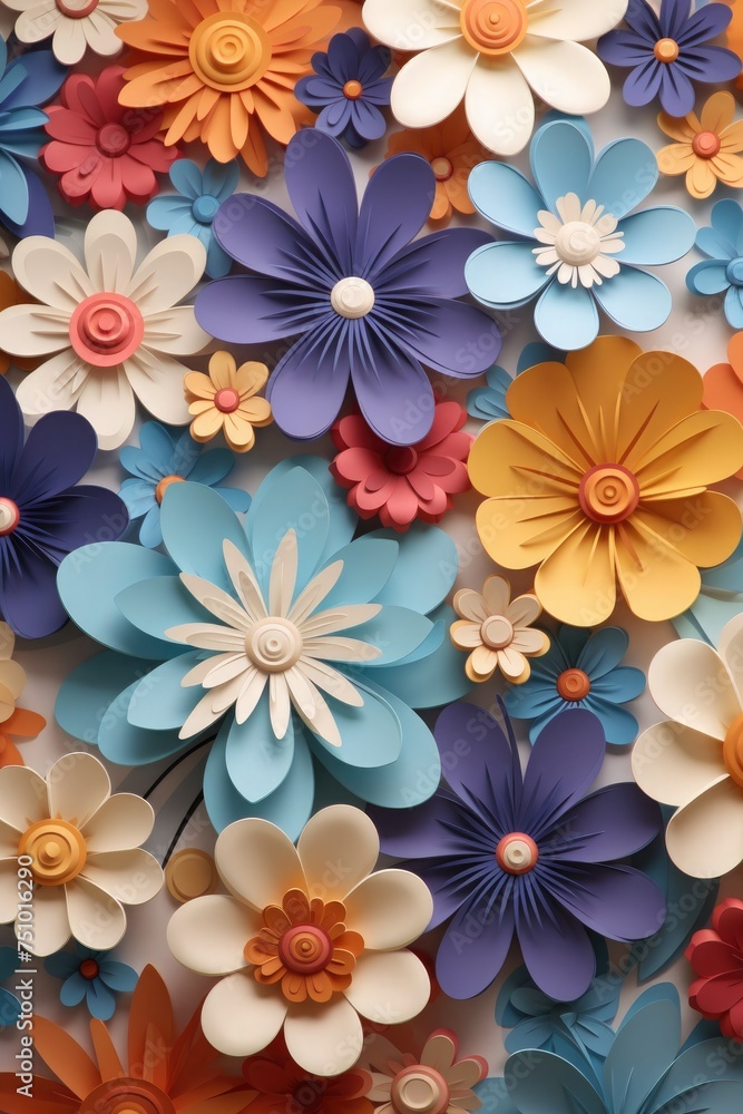 Abstract floral vertical background Abstract floral vertical background