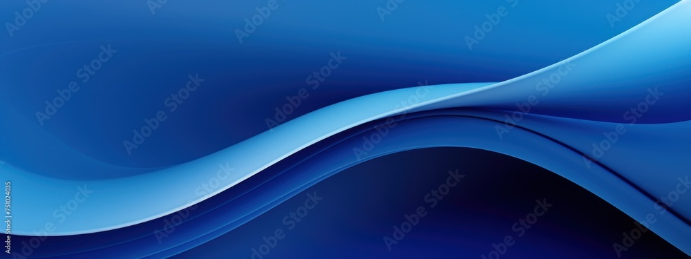 Fototapeta premium a blue wave on a blue background
