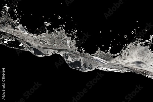 a close up of water splash