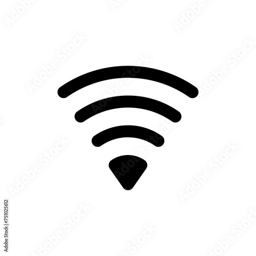 Wallpaper Mural WIFI Icon vector isolated on white background. signal vector icon. Wireless and wifi icon or sign for remote internet access Torontodigital.ca