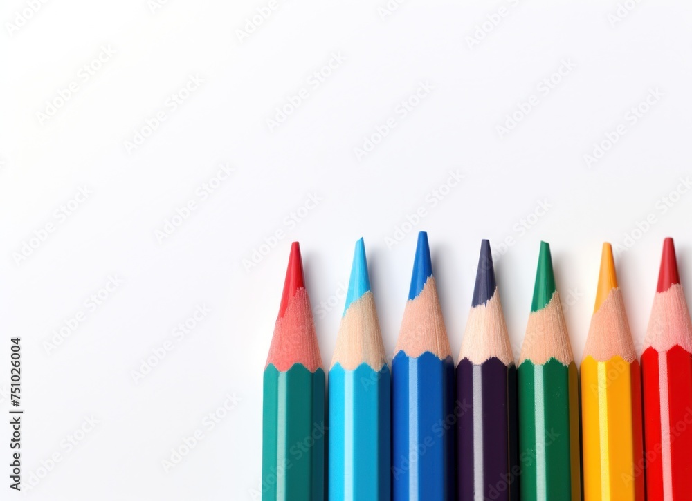 a group of colored pencils a group of colored pencils