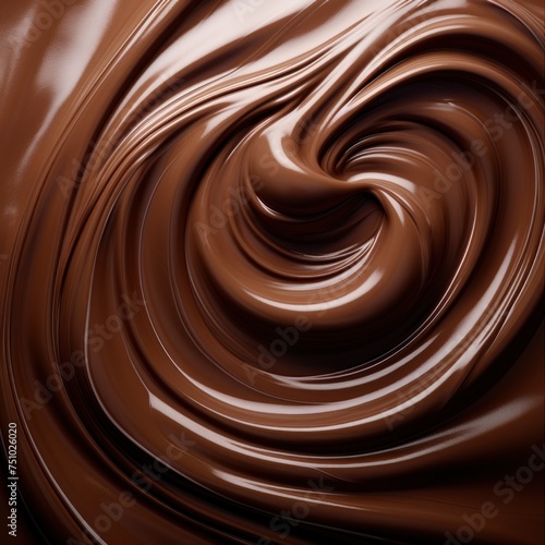 a swirl of chocolate
