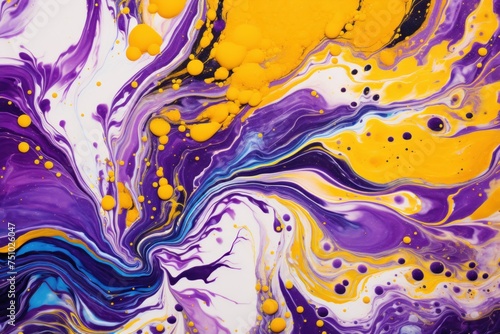 a close up of a colorful liquid