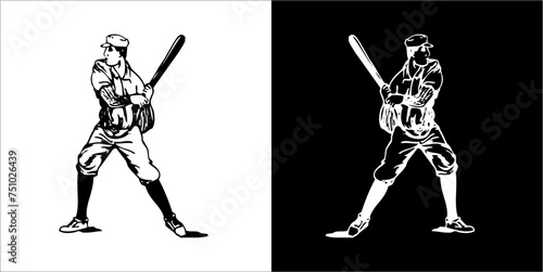 Illustration vector graphics of baseball icon