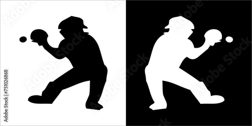 Illustration vector graphics of baseball icon