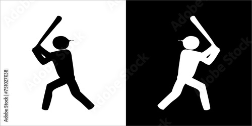 Illustration vector graphics of baseball icon