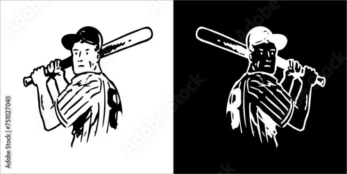 Illustration vector graphics of baseball icon