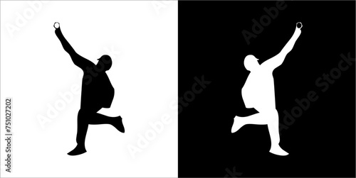 Illustration vector graphics of baseball icon