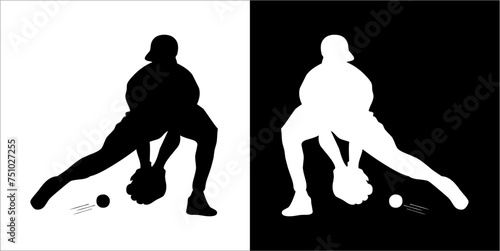 Illustration vector graphics of baseball icon