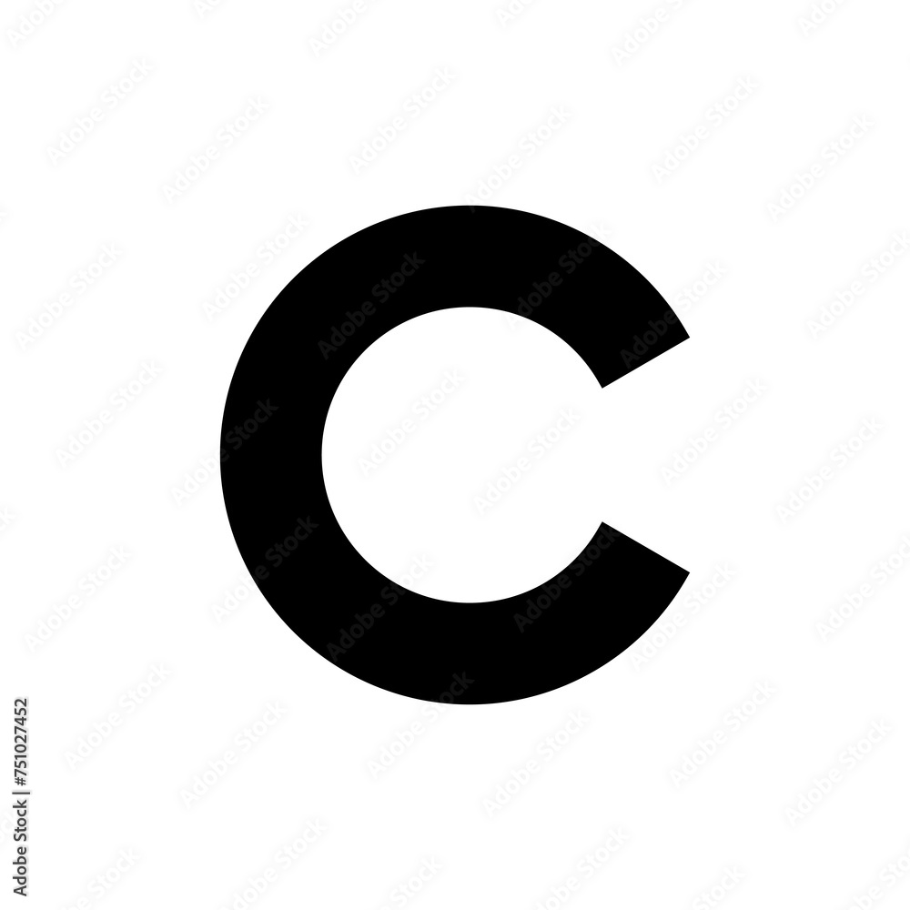Copyright icon vector isolated on white background. copyright symbols Copyright icon vector isolated on white background. copyright symbols