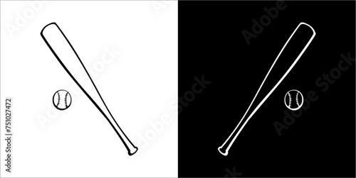 Illustration vector graphics of baseball icon