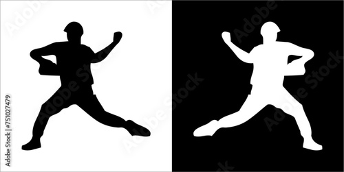 Illustration vector graphics of baseball icon