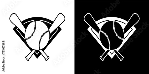 Illustration vector graphics of baseball icon