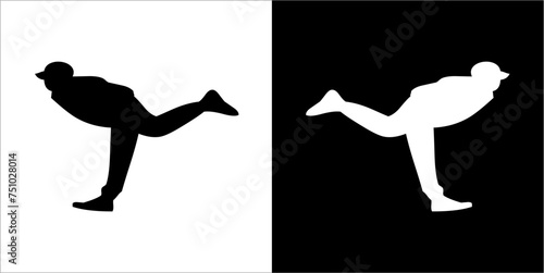 Illustration vector graphics of baseball icon