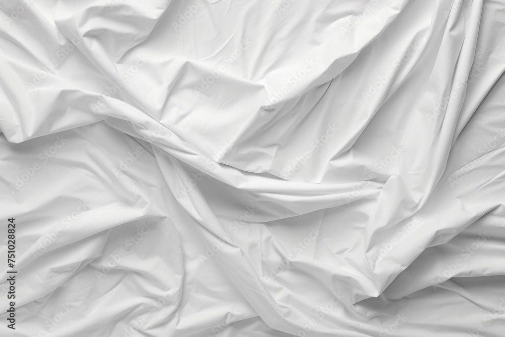 a white fabric with a crease a white fabric with a crease
