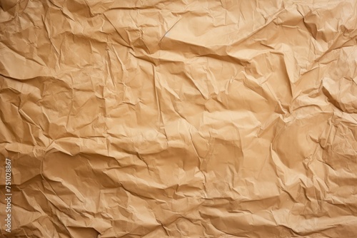 a brown crumpled paper
