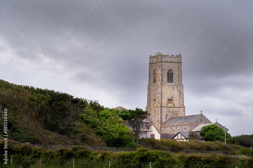 St Mary's church in Happisburgh, Norfolk, England, in spring