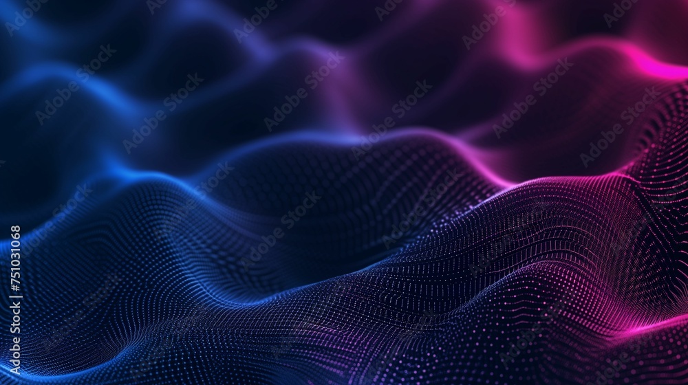Computer Generated Image of Wavy Lines Computer Generated Image of Wavy Lines