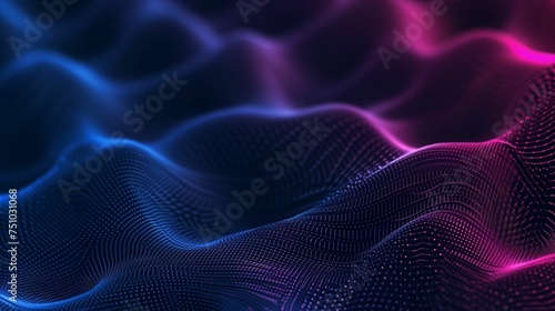 Computer Generated Image of Wavy Lines © Gerges