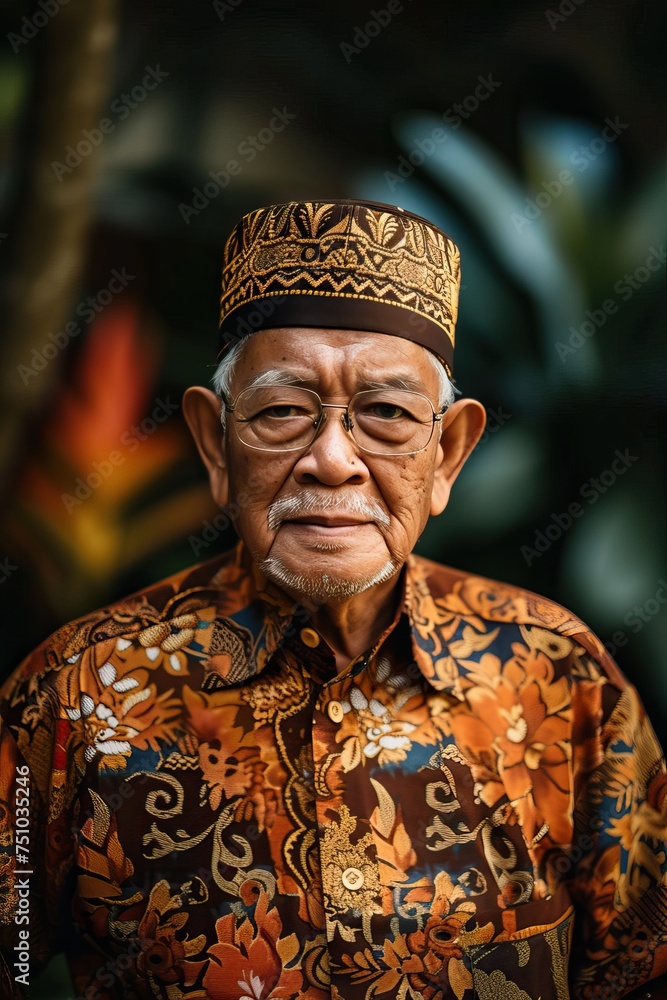 Fototapeta premium Indonesian old men business Office employees