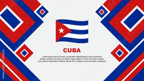 Wallpaper Mural Cuba Flag Abstract Background Design Template. Cuba Independence Day Banner Wallpaper Vector Illustration. Cuba Cartoon Torontodigital.ca
