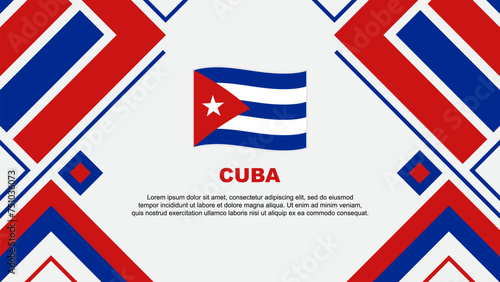 Wallpaper Mural Cuba Flag Abstract Background Design Template. Cuba Independence Day Banner Wallpaper Vector Illustration. Cuba Flag Torontodigital.ca