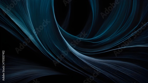Dark blue abstract background, dark abstract, black background, wave abstract © Trending Designs