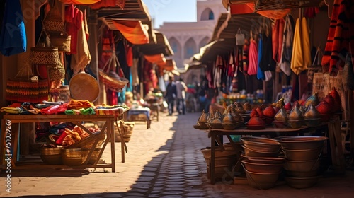 Street market in the old city of Essaouira, Morocco © Iman