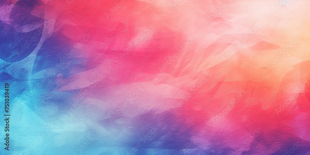 Vibrant grainy summer background pink blue purple red noise texture banner header poster retro design