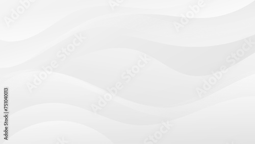 Abstract white Background with Wavy Shapes. flowing and curvy shapes. This asset is suitable for website backgrounds, flyers, posters, and digital art projects.