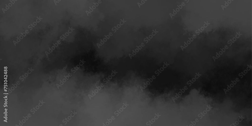 Black realistic fog or mist vapour transparent smoke blurred photo ice smoke.overlay perfect,reflection of neon horizontal texture dreaming portrait nebula space design element.
