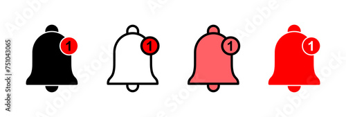 Bell Icon vector illustration. Notification sign and symbol for web site design