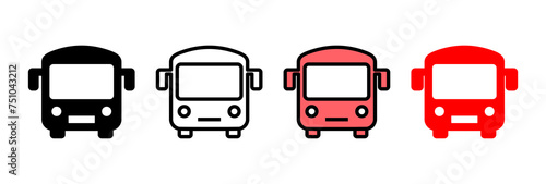 Bus icon vector illustration. bus sign and symbol. transport symbol