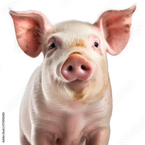 face of Pigisolated on transparent background, element remove background, element for design - animal, wildlife, animal themes