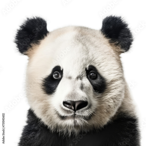 face of Pandaisolated on transparent background, element remove background, element for design - animal, wildlife, animal themes