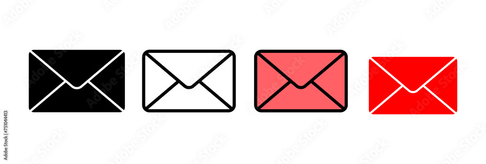 Mail icon vector illustration. email sign and symbol. E-mail icon. Envelope icon Mail icon vector illustration. email sign and symbol. E-mail icon. Envelope icon