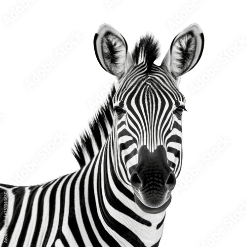 face of Zebraisolated on transparent background  element remove background  element for design - animal  wildlife  animal themes