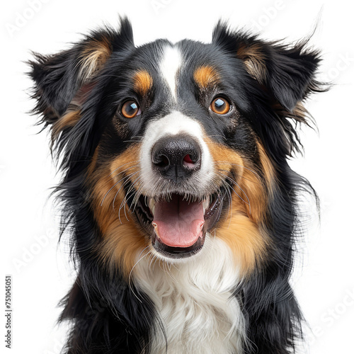 smiling dog faceisolated on transparent background, element remove background, element for design - animal, wildlife, animal themes