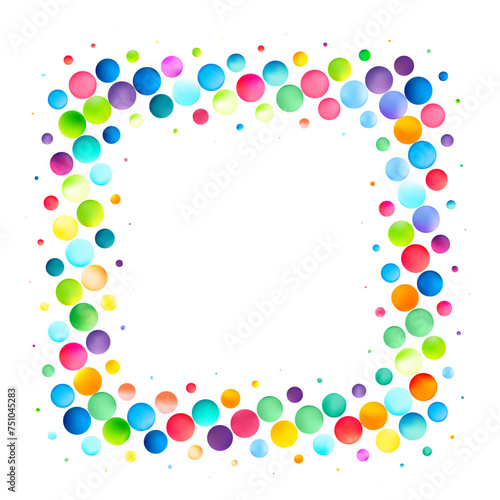Circular Color Dots Frame