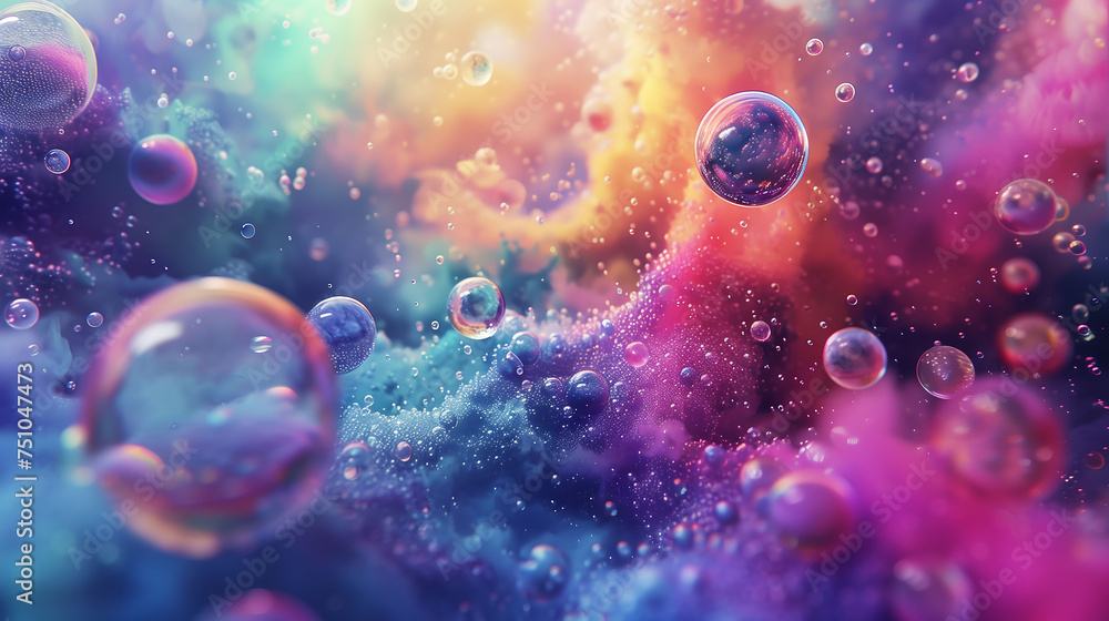 Naklejka premium Luxury colorful abstract blob background. Beautiful colored circles.