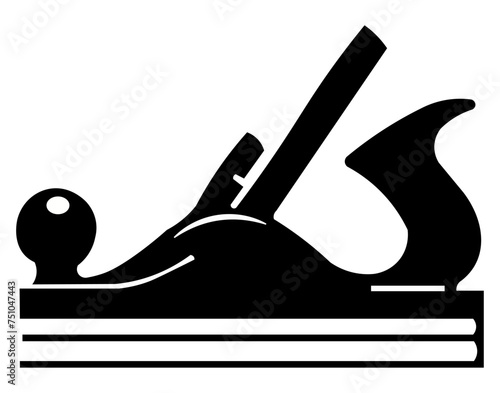 Simple and traditional manual planer. Retro style old grinding tool. Woodworking tools.