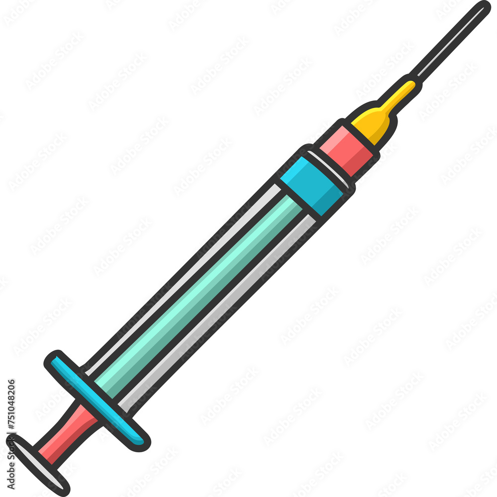 Fototapeta premium Syringe Sticker