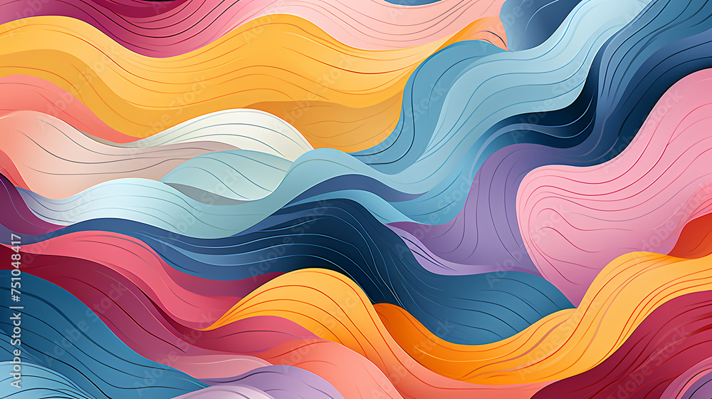 Fun colorful seamless pattern