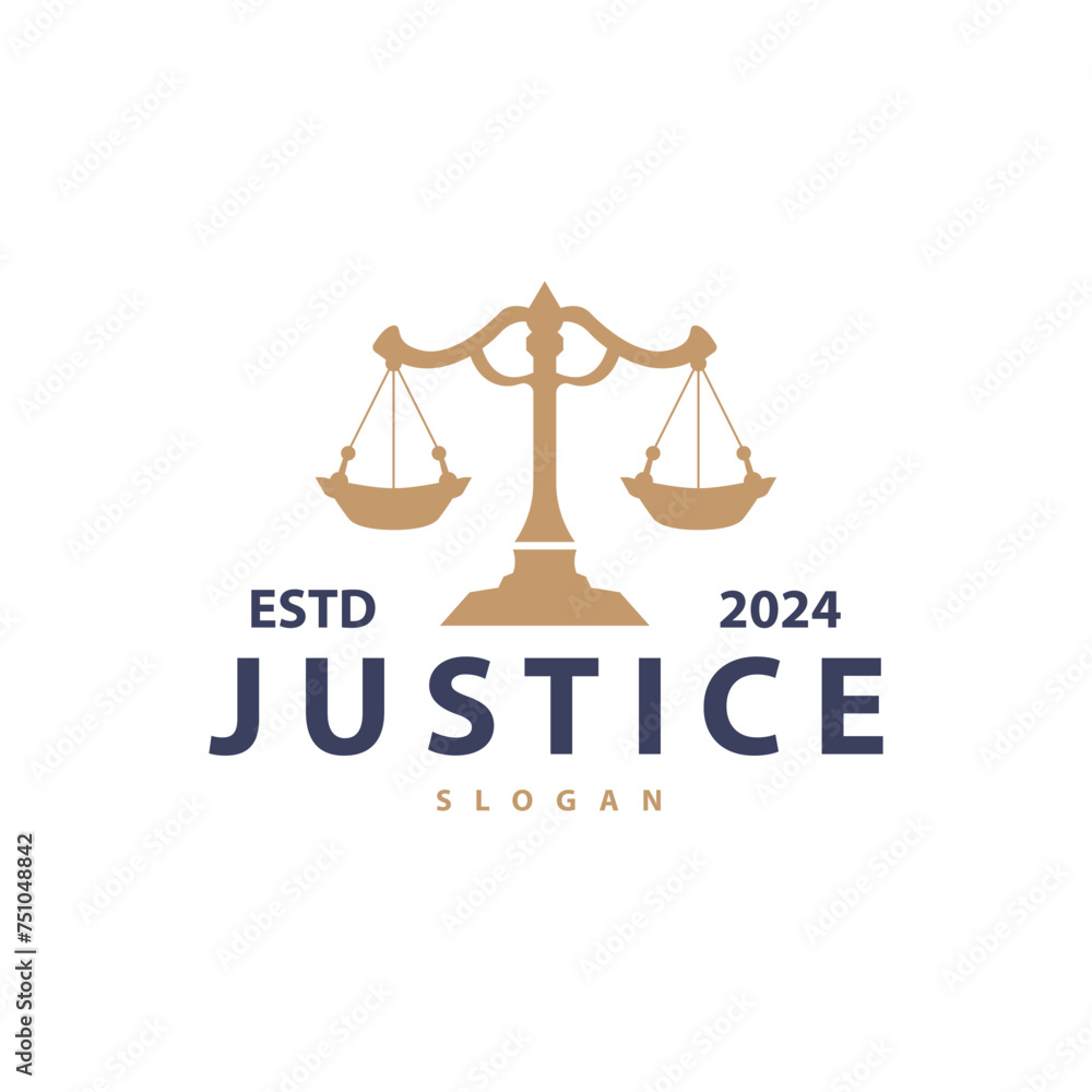 Lawyer Logo, Law Court Simple Design, Legal Scales Template Illustration Vector Lawyer Logo, Law Court Simple Design, Legal Scales Template Illustration Vector